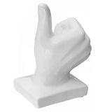 White Ceramic Thumbs Up Well Done Ornament