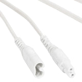 White Figure 8 LED Link Light Connector Cable 1000mm