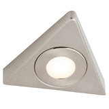 LED 3W Satin Nickel Modern Triangular Under Cabinet Light CCT 142mm