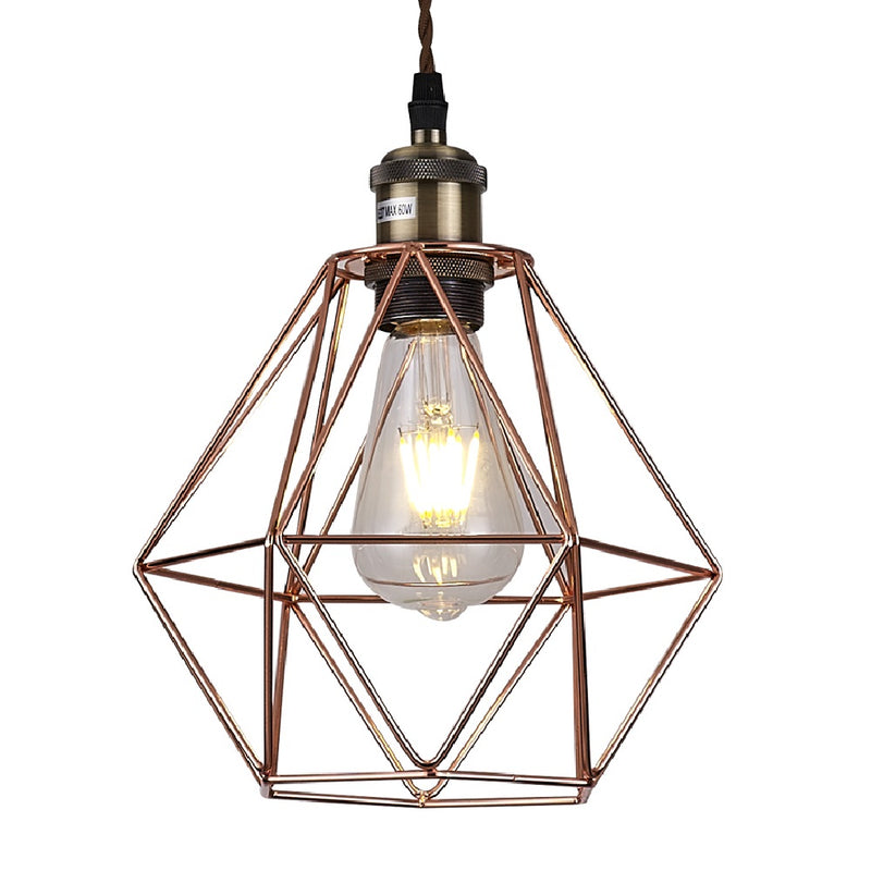 Copper Retro Geometric Easy Fit Shade