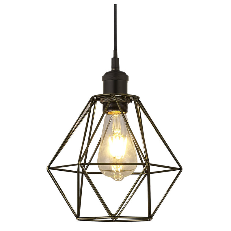 Antique Brass Retro Geometric Easy Fit Shade