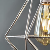 Chrome Retro Geometric None Electric Pendant