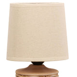 Light Brown Rattan Table Lamp