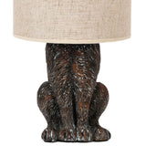 Brown Hares Ears Table Desk Lamp