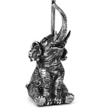 Silver Sitting Elephant Table Lamp