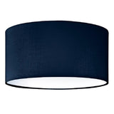 Navy Blue Drum Lamp Shade with Diffuser