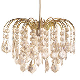 Britalia 660005 Gold & Clear Acrylic Bead Vintage Easy Fit 4 Tier Waterfall Pendant Shade 35cm