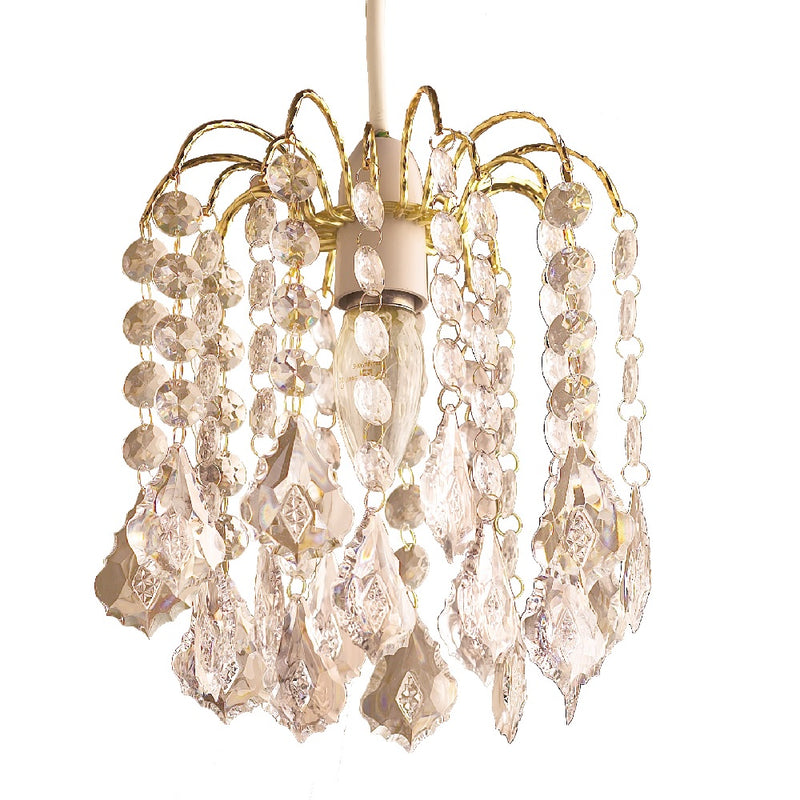 Britalia 660003 | Gold & Clear Crystal Bead Shade | BRT660003