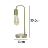 Industrial Polished Brass Table Lamp