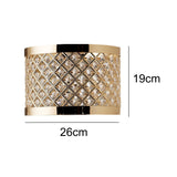 Gold Modern Lampshade with Crystals
