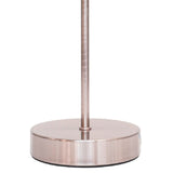 Silver Stem Table Light with Grey Shade
