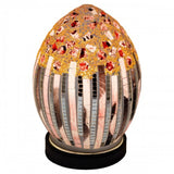 Art Deco Mosaic Glass Vintage Egg Table Lamp 20cm