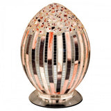 Art Deco Mosaic Glass Vintage Egg Table Lamp 30cm