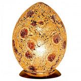 Britalia 880463 | Autumn Gold Crackle Glass Mosaic Egg 30cm | BRT880463
