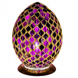 Britalia 880461 | Purple Tile Glass Mosaic Egg 30cm | BRT880461