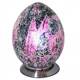 Britalia 880465 | Purple Crackle Glass Mosaic Egg 30cm | BRT880465