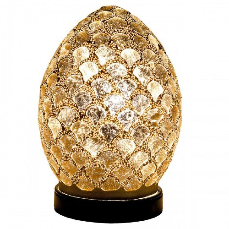 Britalia 880442 | Gold Tile Glass Mosaic Egg 20cm | BRT880442