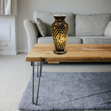 Black Tile Mosaic Glass Vase Lamp 300mm