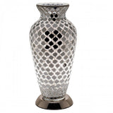 Britalia 880473 Mirrored Tile Mosaic Glass Vintage Vase Table Lamp 38cm