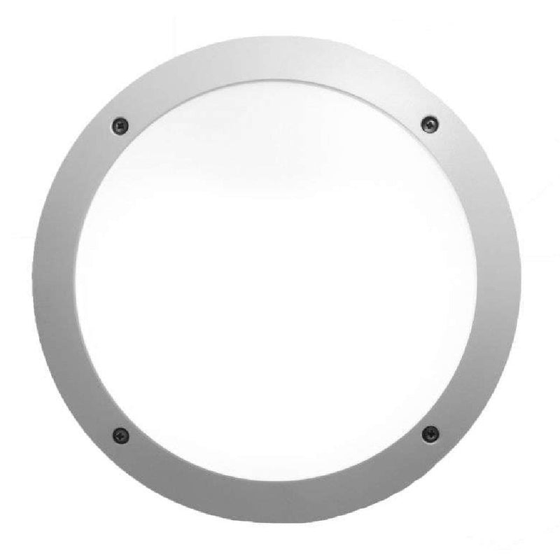 Grey Round Exterior Bulk Head Wall Light