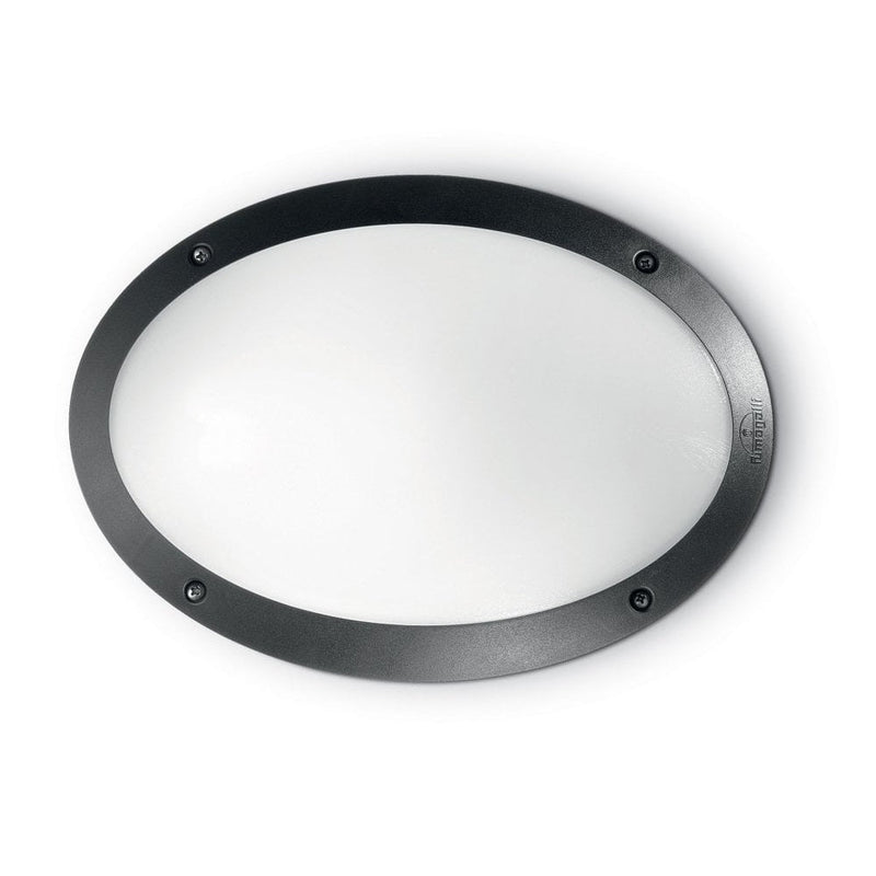 Black Exterior Oval Bulk Head Lighting