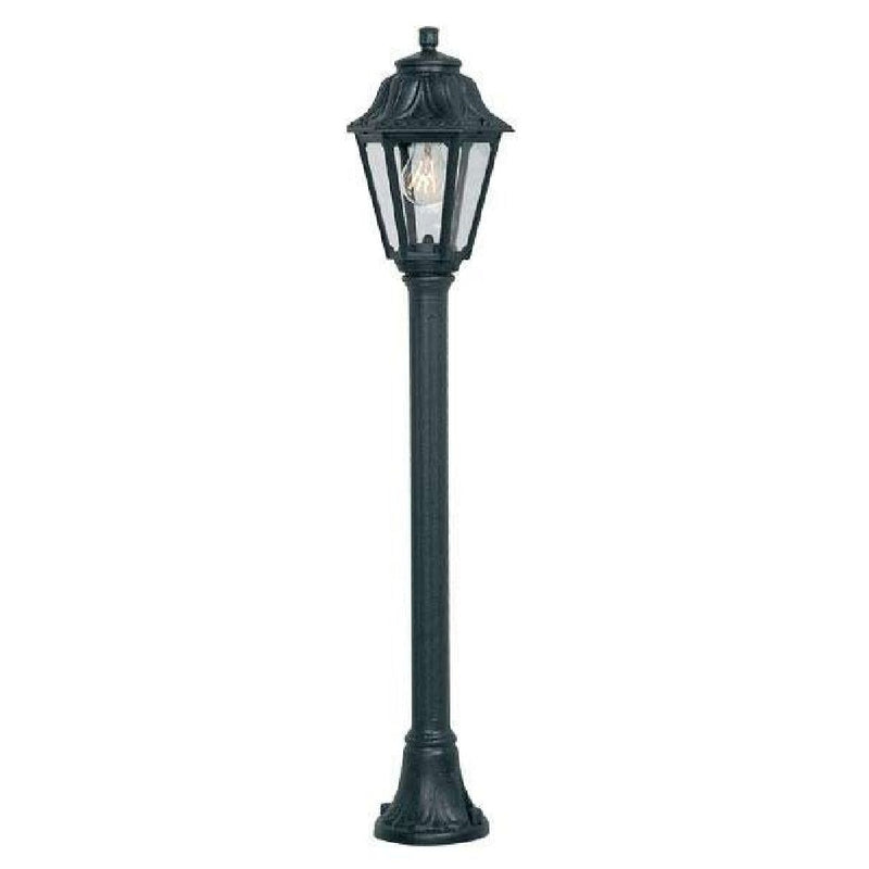 Black Traditional Exterior Coach Lantern Post Light