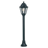 BRMIZAR-ANNA Black Outdoor Traditional Lantern Post Light 110cm Coastal IP55