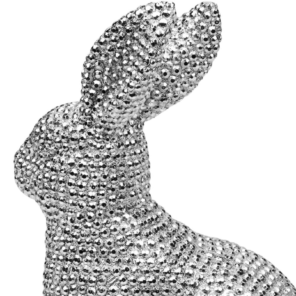 Silver Diamante Rabbit Ornament