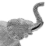 Silver Diamante Elephant Ornament