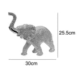 Standing Elephant Diamante Jewel Animal Figurine