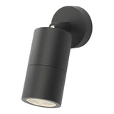 DAR ORT0722 Ortega LED Matt Black Outdoor Modern Cylinder Adjustable Spot Light