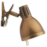 Antique Brass Body & Dome Shade Retro Clip On Spot Light