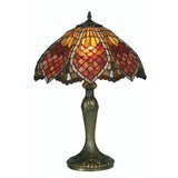 Oaks OT 1318/16 TL Orsino Tiffany Glass Vintage Table Lamp 58cm