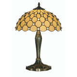 Oaks OT 1562/14 TL Jewel Tiffany Glass Vintage Table Lamp 52cm
