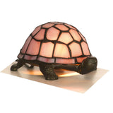 Oaks OT 950 PI Pink Tortoise Tiffany Glass Vintage Table Lamp 21cm