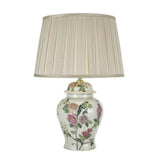 DAR PEO4255 Peony Hand Finished Floral Porcelain Table Lamp (Base Only)