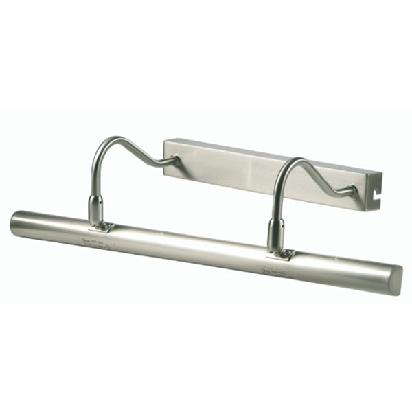 Antique Chrome Vintage Twin Arm Switched Adjustable Picture Light 49cm