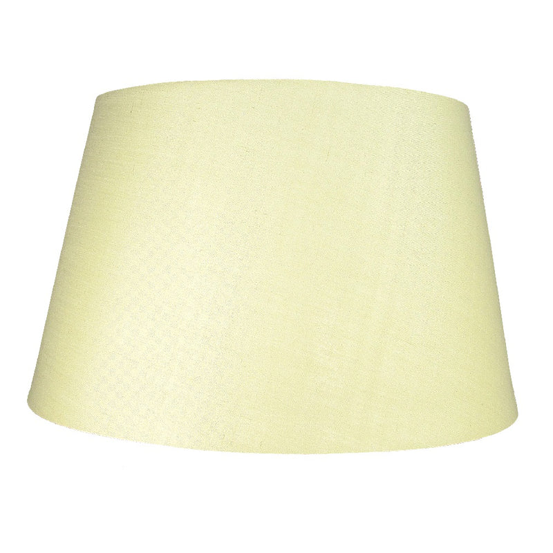 PMCD12CRM Cream 12" Rolled Edge Vintage Drum Cotton Fabric Lampshade