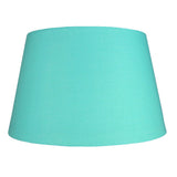 PMCD12DUC Duck Egg Blue 12" Rolled Edge Vintage Drum Cotton Fabric Lampshade