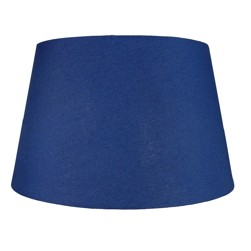 PMCD10NAV Navy Blue 10" Rolled Edge Vintage Drum Cotton Fabric Lampshade