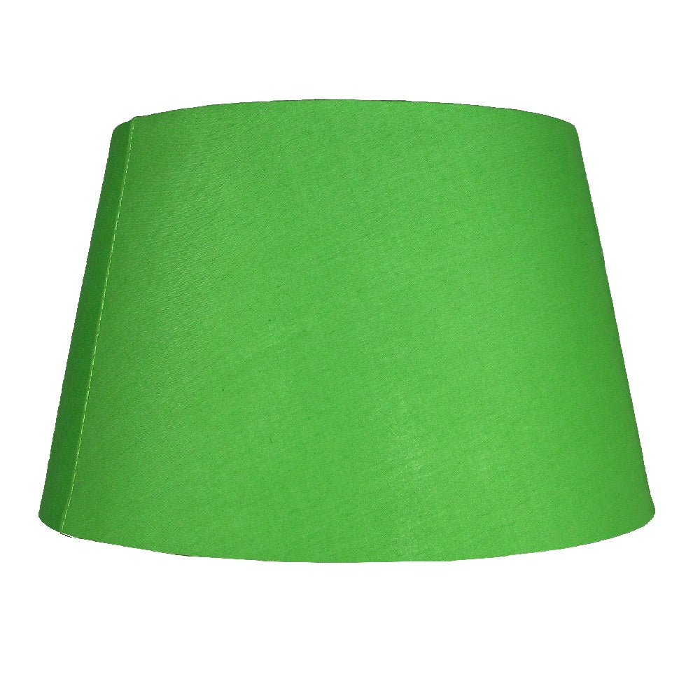 PMCD10OLI Olive Green 10" Rolled Edge Vintage Drum Cotton Fabric Lampshade