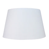 PMCD14WHI White 14" Rolled Edge Vintage Drum Cotton Fabric Lampshade