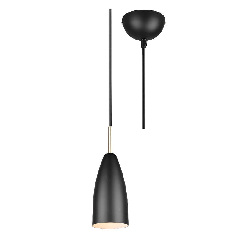 Matt Nickel Modern Conical Dome Ceiling Pendant Light