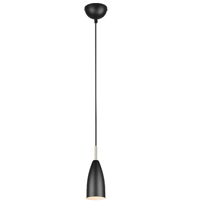 Matt Black Vintage Modern Pendant Light