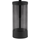 Black & Smoked Glass Retro Desk Lamp