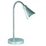 Britalia BR52711187 LED Titanium Silver & Chrome Modern Adjustable Desk Lamp 400lm 38cm