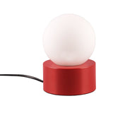 Colourful Red & White Vintage Football Lamp
