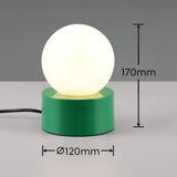 Green White Modern Glass Table Lamp