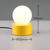 Yellow White Modern Glass Table Lamp