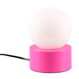 Colourful Pink & White Vintage Football Lamp